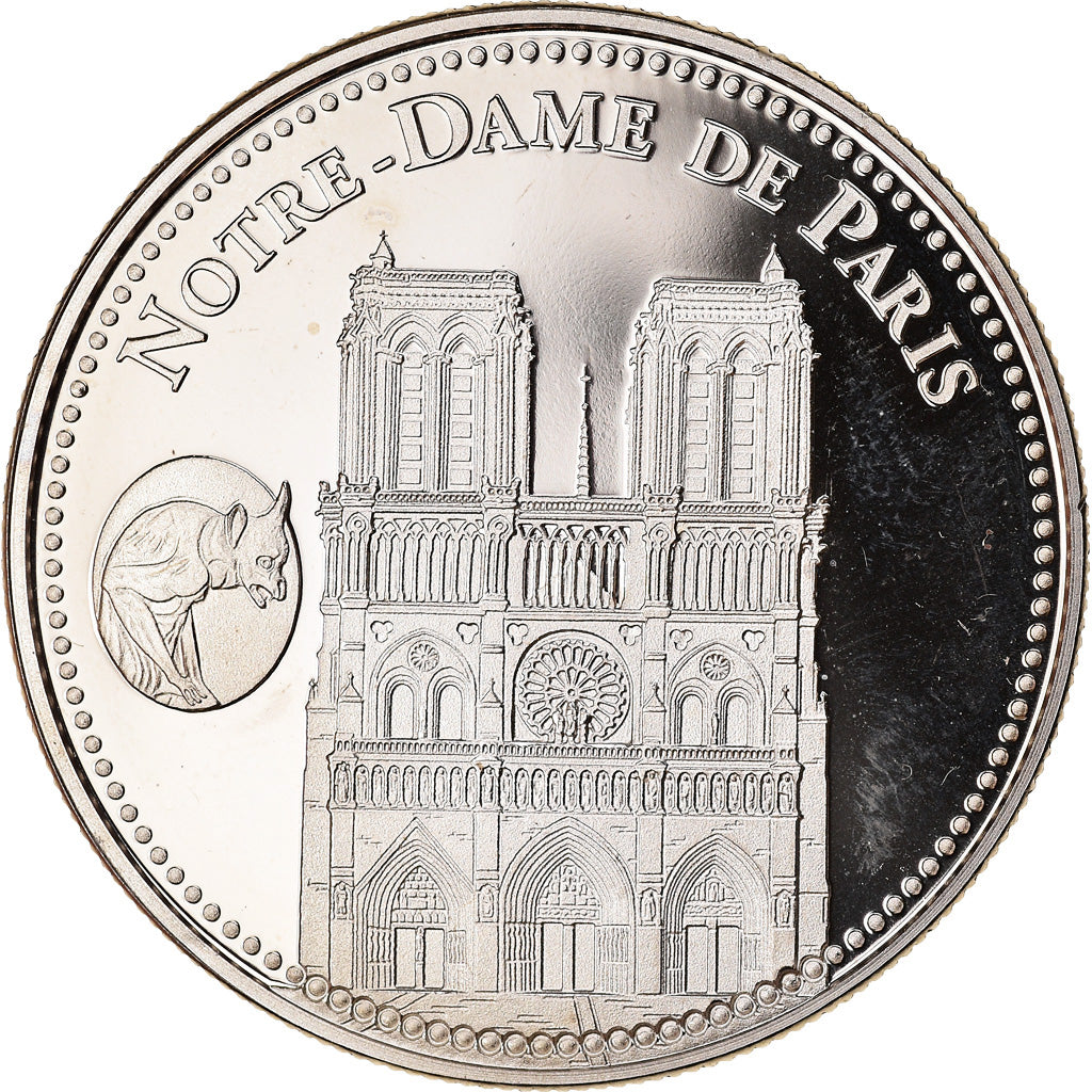 France, Medal, Cathédrale Notre-Dame de Paris, MS(65-70), Copper-nickel