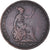 Moeda, Grã-Bretanha, Victoria, 1/2 Penny, 1853, VF(20-25), Cobre, KM:726