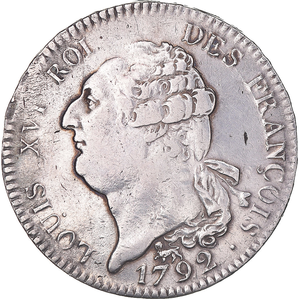 Coin, France, Louis XVI, Écu de 6 livres françois, ECU, 6 Livres, 1792, Paris