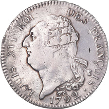 Coin, France, Louis XVI, Écu de 6 livres françois, ECU, 6 Livres, 1792, Paris