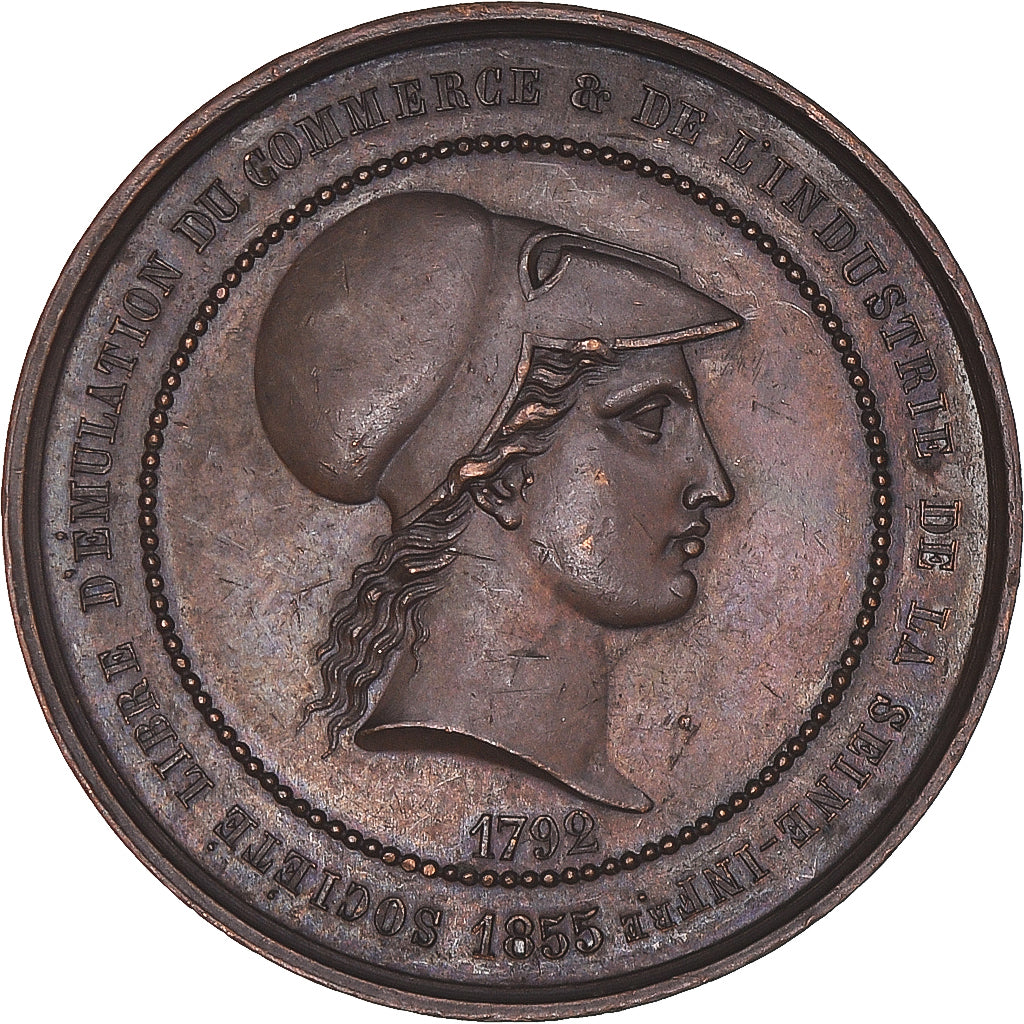 Frankreich, Medaille, Société d'Emulation, Commerce et Industrie, Seine Inf.