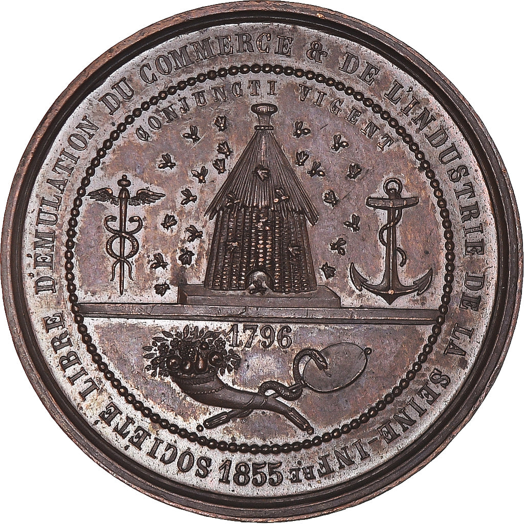 Frankreich, Medaille, Société d'Emulation, Commerce et Industrie, Seine Inf.