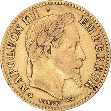 Moneta, Francia, Napoleon III, Napoléon III, 10 Francs, 1863, Strasbourg, BB