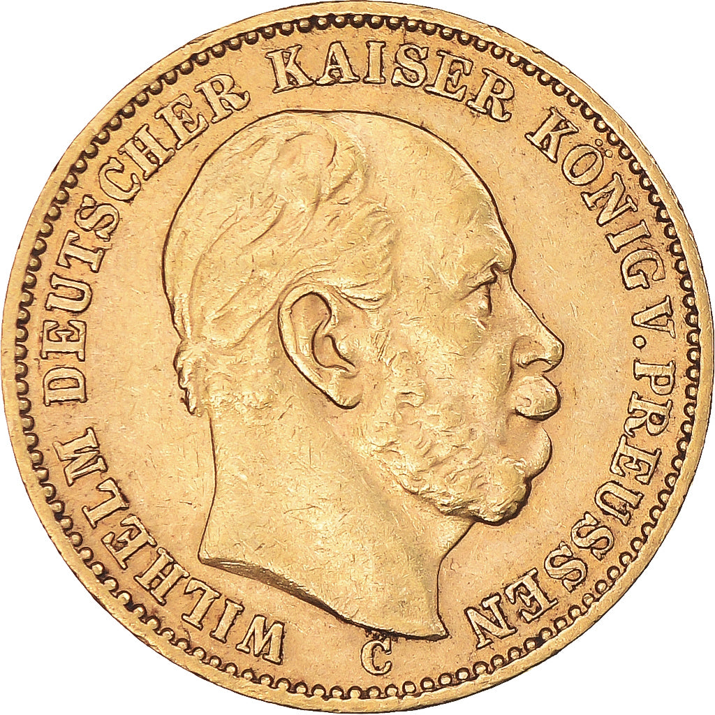 Moneda, Estados alemanes, PRUSSIA, Wilhelm I, 20 Mark, 1874, Frankfurt, MBC