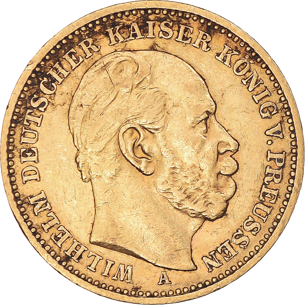Moneda, Estados alemanes, PRUSSIA, Wilhelm I, 20 Mark, 1883, Berlin, MBC, Oro