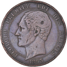 Monnaie, Belgique, 10 Centimes, 1853, TB, Cuivre, KM:1.1