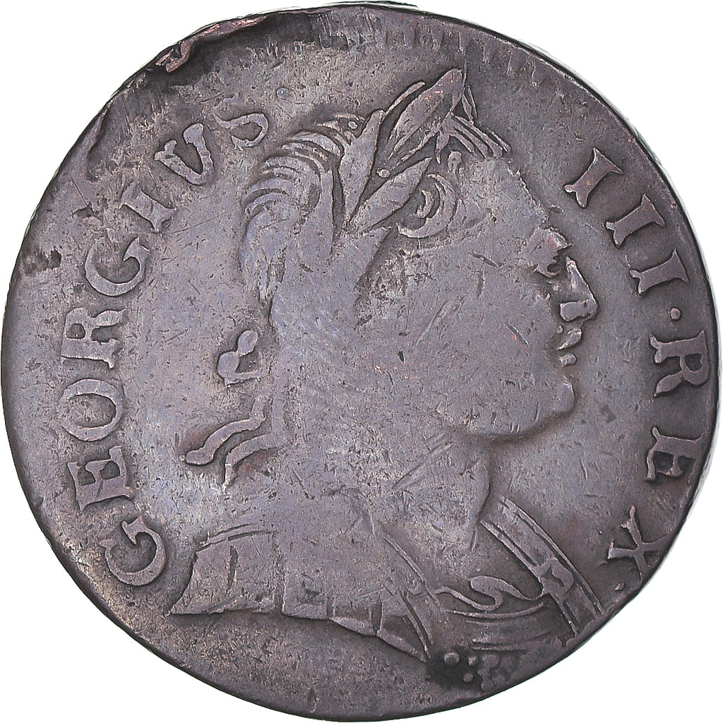 Coin, Great Britain, George III, 1/2 Penny, 1774, VF(20-25), Copper, KM:601