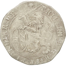SPANISH NETHERLANDS, Escalin, 1622, Brabant, KM #52.3, EF(40-45), Silver, 4.04