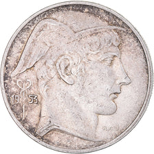 Coin, Belgium, 20 Francs, 20 Frank, 1953, VF(20-25), Silver, KM:141.1