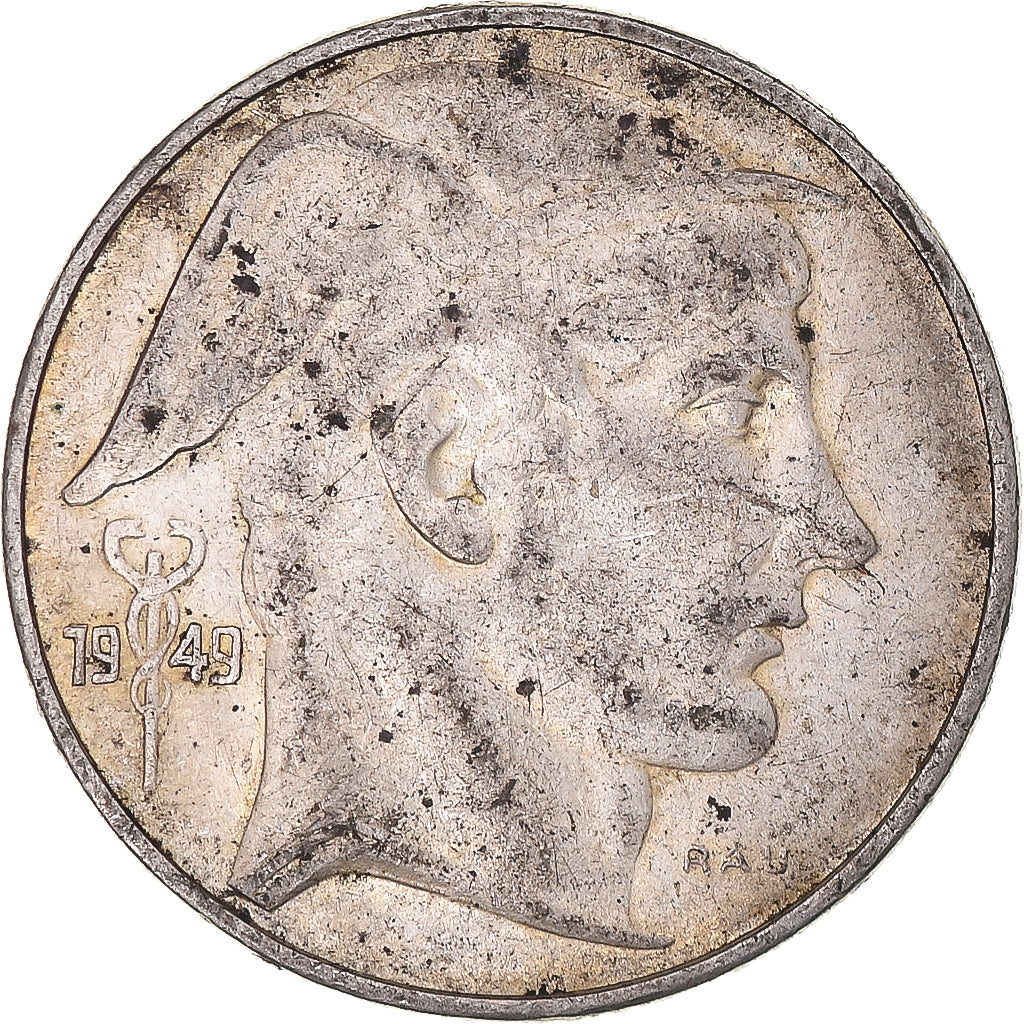 Coin, Belgium, 20 Francs, 20 Frank, 1949, EF(40-45), Silver, KM:141.1