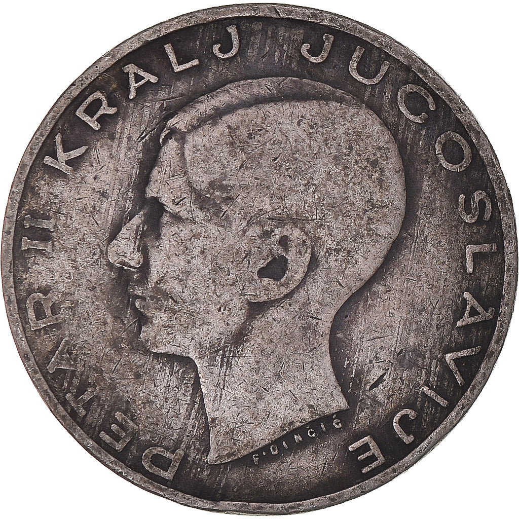 Coin, Yugoslavia, Petar II, 20 Dinara, 1938, VF(30-35), Silver, KM:23