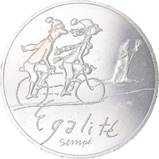 France, 10 Euro, Egalité Hiver Sempé, 2014, Paris, MS(65-70), Silver