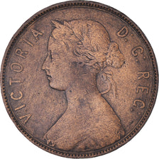 Coin, NEWFOUNDLAND, Large Cent, 1880, VF(30-35), Bronze, KM:1