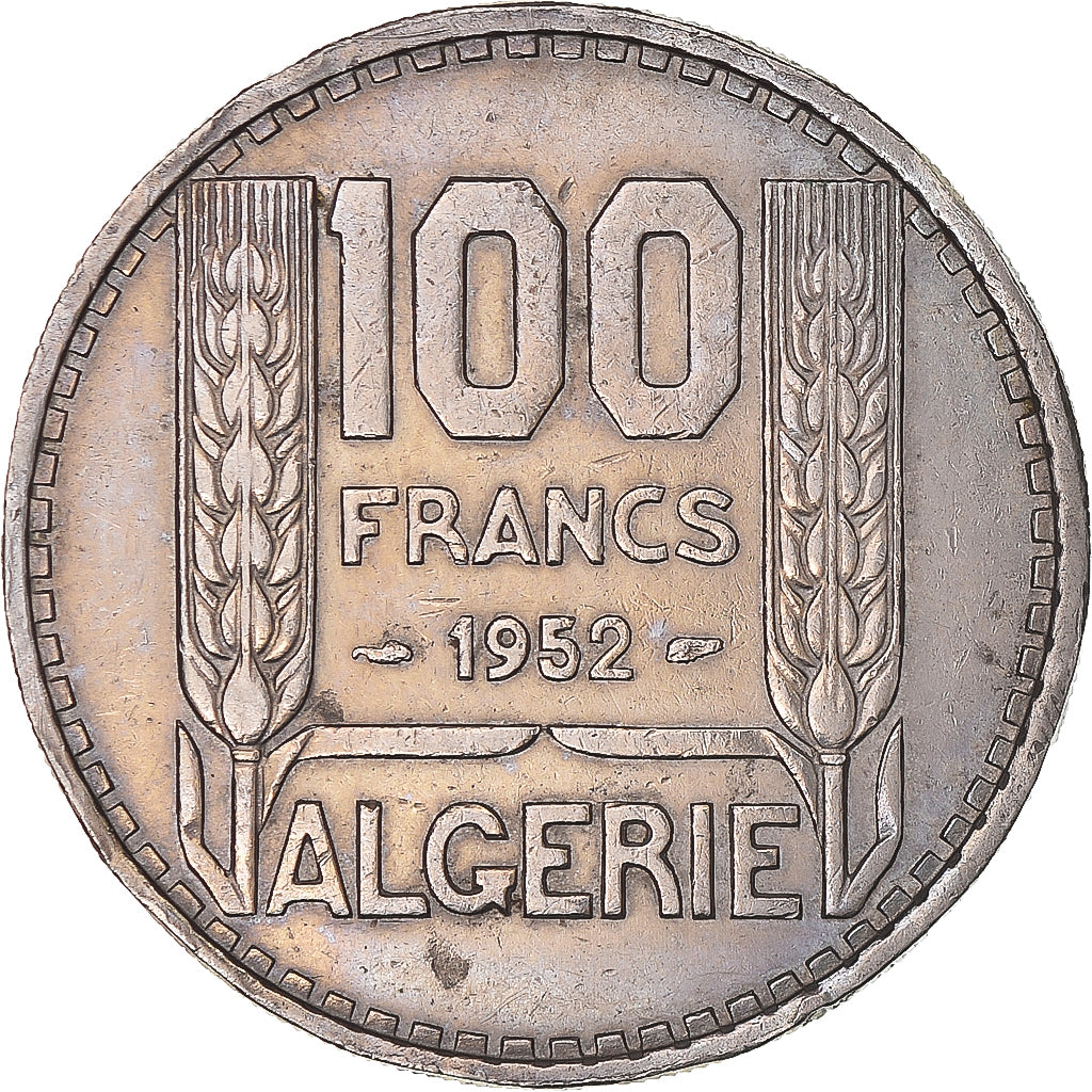 Coin, Algeria, 100 Francs, 1952, Paris, AU(50-53), Copper-nickel, KM:93