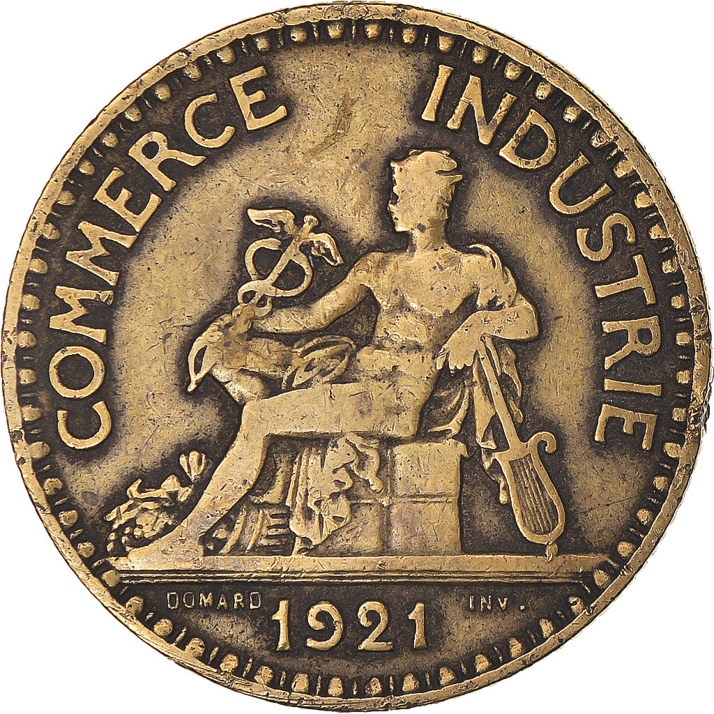 Moneta, Francia, Chambre de commerce, 2 Francs, 1921, Paris, MB