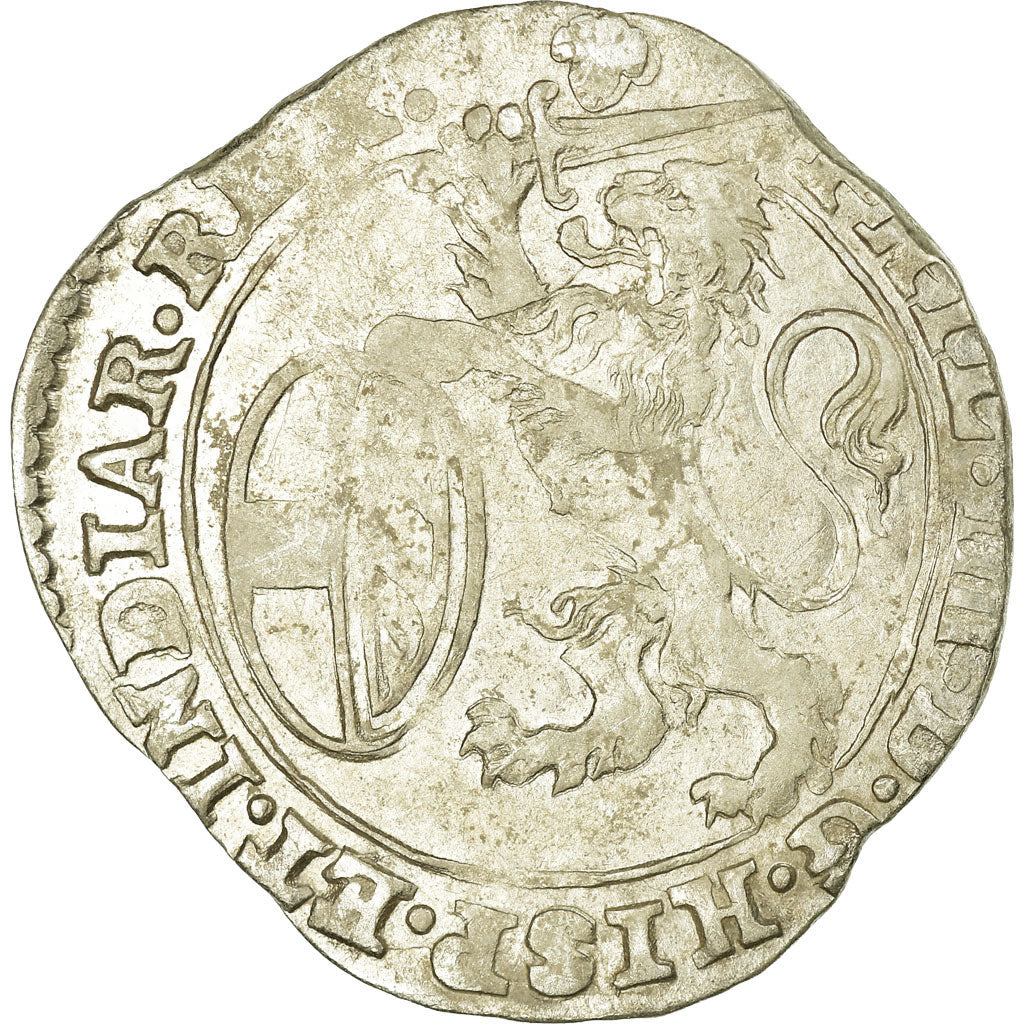 Coin, Spanish Netherlands, BRABANT, Escalin, 1650, Brabant, AU(50-53), Silver