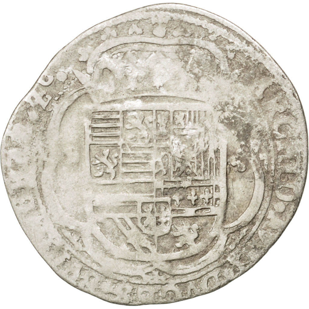 SPANISH NETHERLANDS, 3 Patards, 1618, Brabant, KM #45.3, VF(30-35), Silver, 2.23