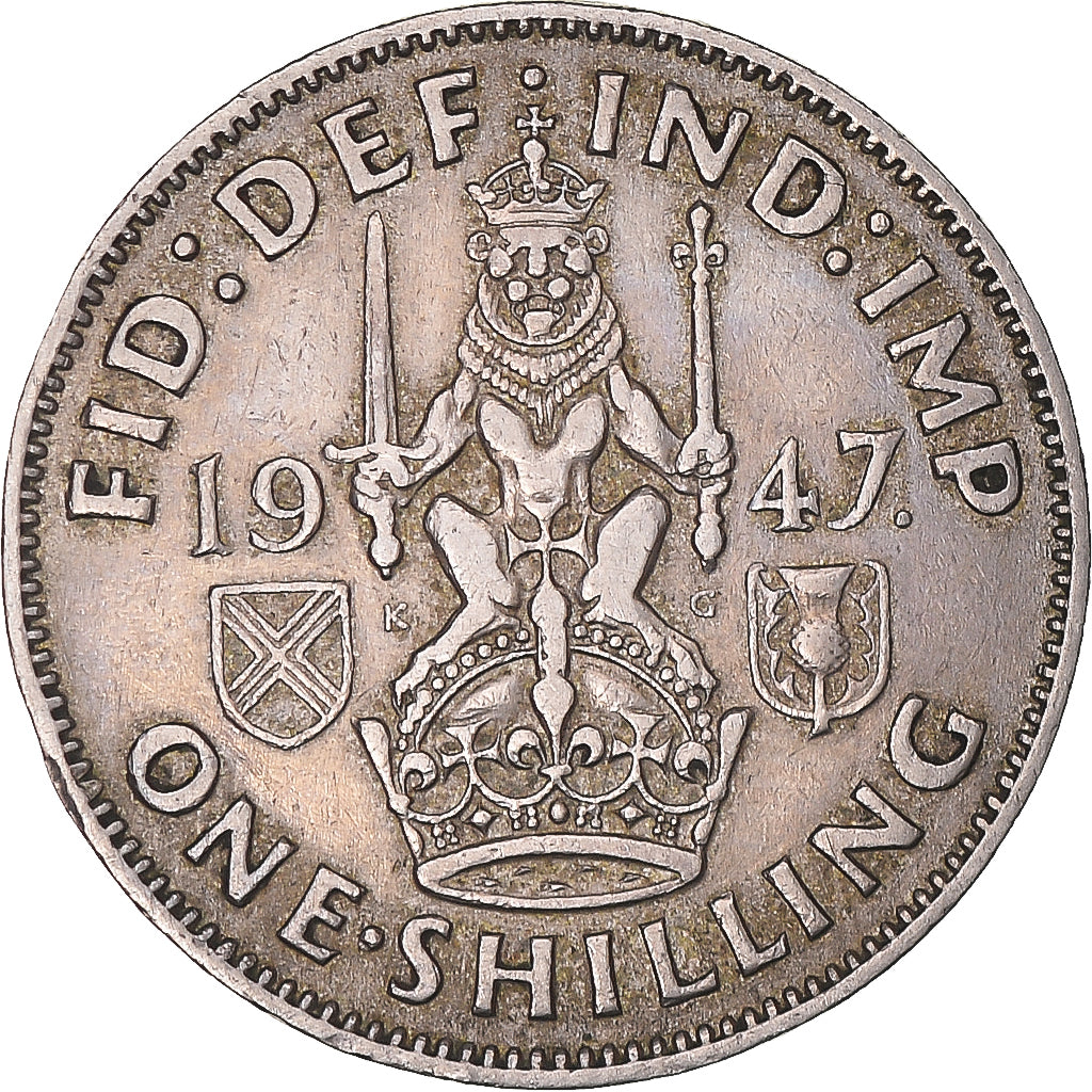 Monnaie, Grande-Bretagne, George VI, Shilling, 1947, TTB, Cupro-nickel, KM:864