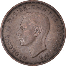Coin, Great Britain, George VI, 1/2 Penny, 1942, AU(50-53), Bronze, KM:844