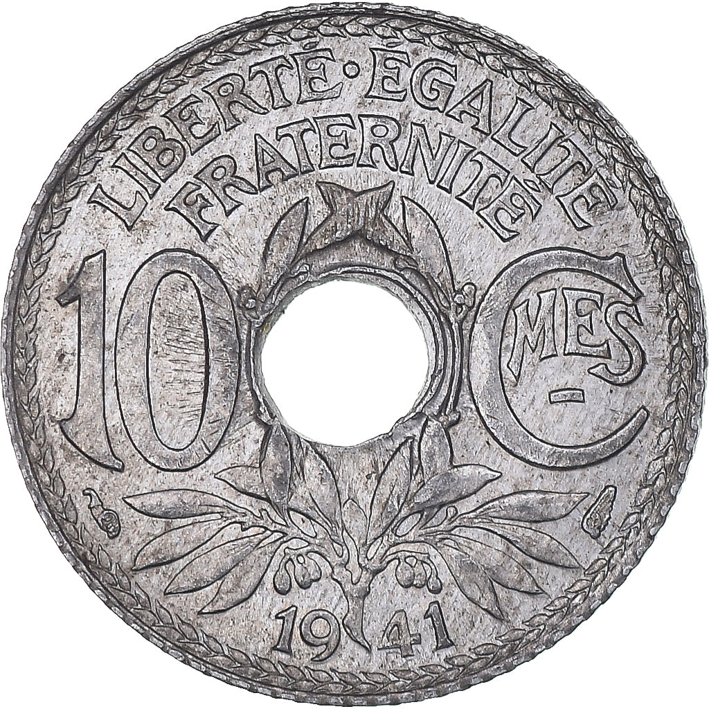Coin, France, Lindauer, 10 Centimes, 1941, Paris, AU(50-53), Zinc, KM:896