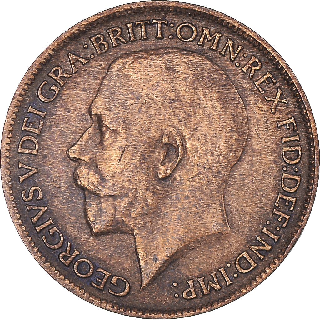 Coin, Great Britain, George V, Farthing, 1912, AU(50-53), Bronze, KM:808.1