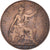 Munten, Groot Bretagne, George V, Farthing, 1912, ZF+, Bronzen, KM:808.1