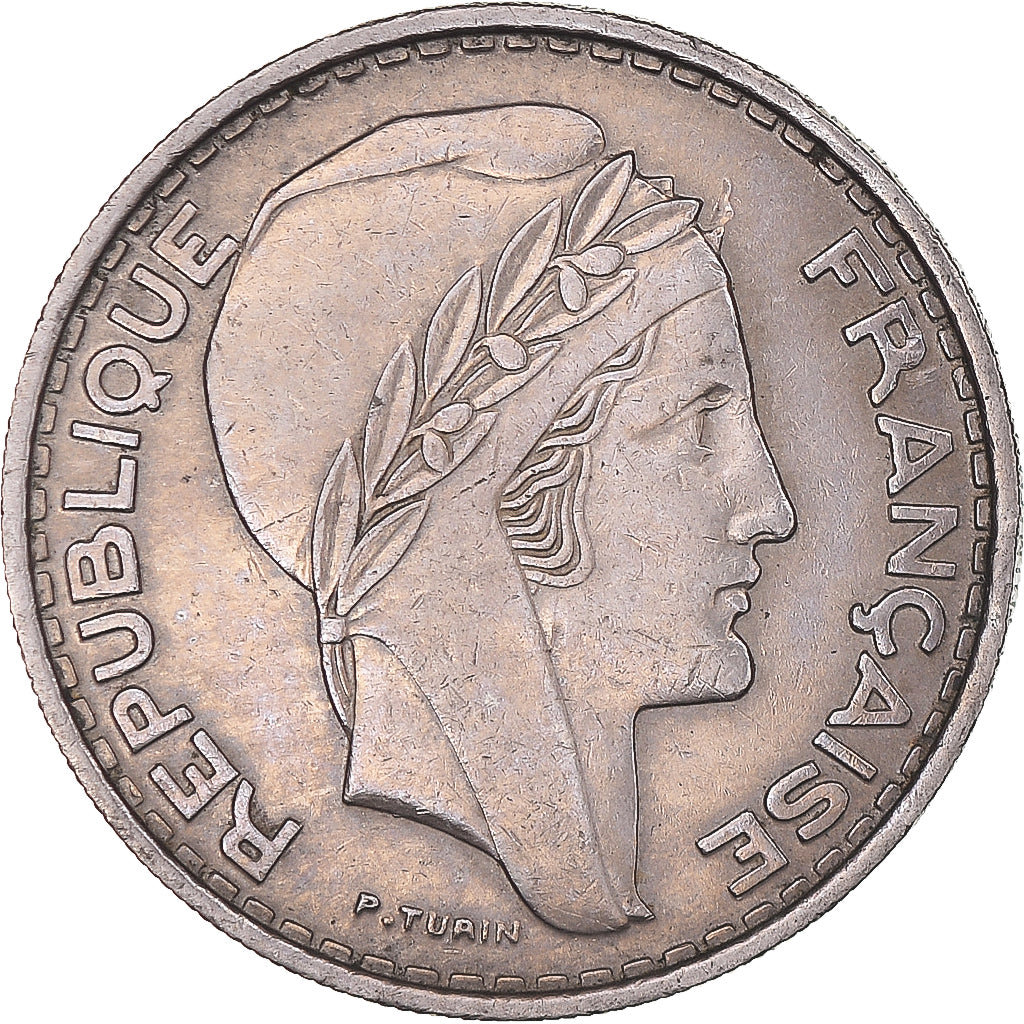Moeda, Argélia, 50 Francs, 1949, Paris, EF(40-45), Cobre-níquel, KM:92