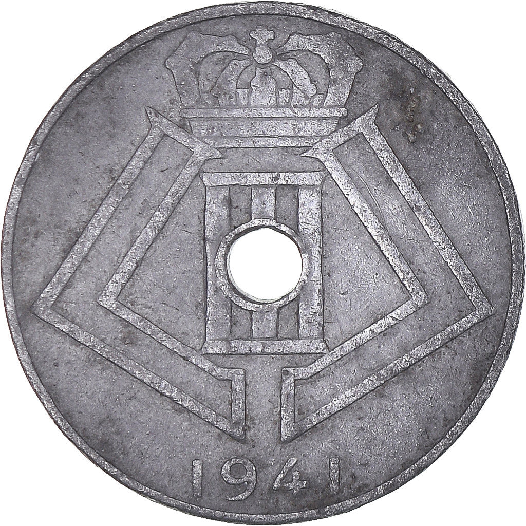 Coin, Belgium, 10 Centimes, 1941, EF(40-45), Zinc, KM:126