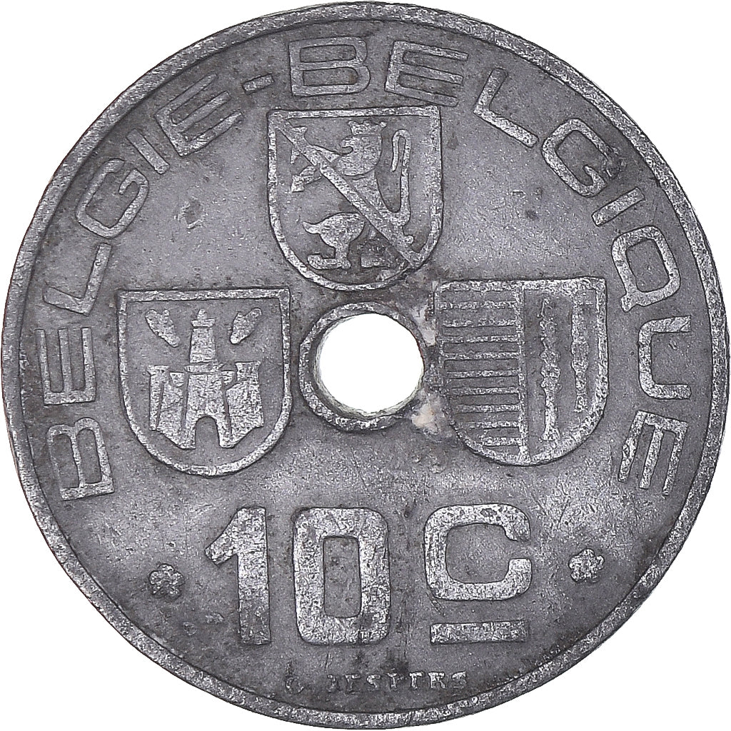 Coin, Belgium, 10 Centimes, 1941, EF(40-45), Zinc, KM:126