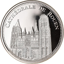 France, Medal, La Cathédrale de Rouen, MS(65-70), Copper-nickel