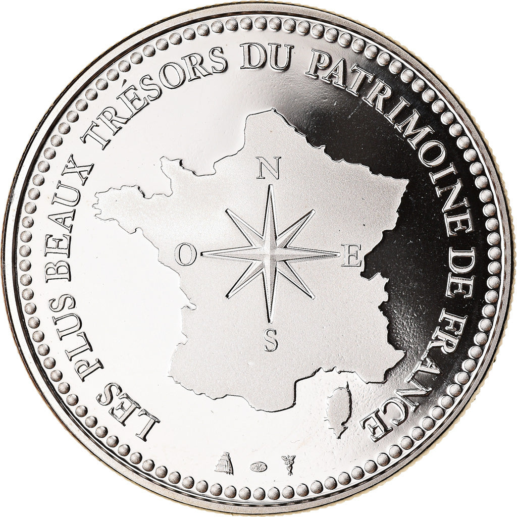 France, Medal, La Cathédrale de Rouen, MS(65-70), Copper-nickel