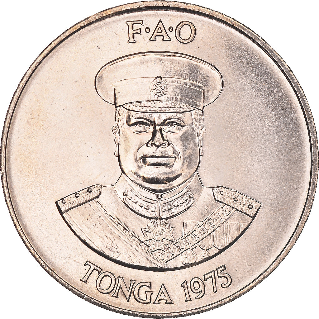 Monnaie, Tonga, King Taufa'ahau Tupou IV, 2 Pa'anga, 1975, Royal Australian