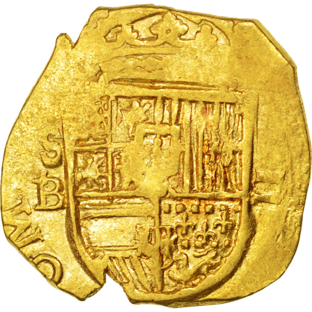 Spain, 2 Escudos, Sevilla, AU(50-53), Gold, 6.82