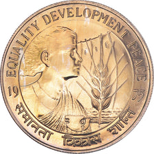 Coin, INDIA-REPUBLIC, 10 Rupees, 1975, Mumbai, Bombay, MS(63), Copper-nickel