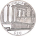 Moneta, Liberia, 20 Dollars, 2000, Athen, SPL, Argento