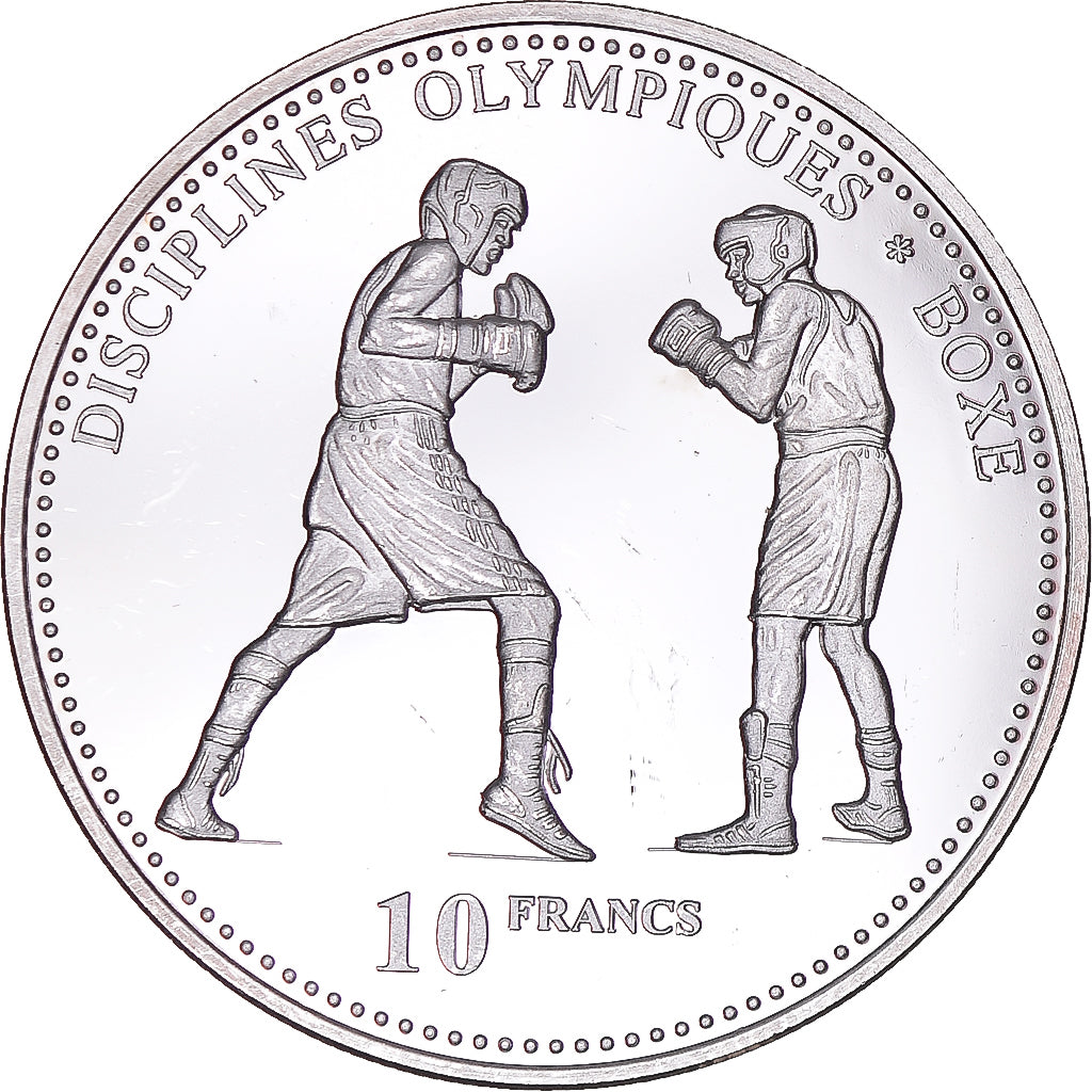 Monnaie, République démocratique du Congo, 10 Francs, 2000, SPL, Argent, KM:49