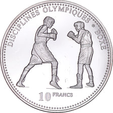 Monnaie, République démocratique du Congo, 10 Francs, 2000, SPL, Argent, KM:49