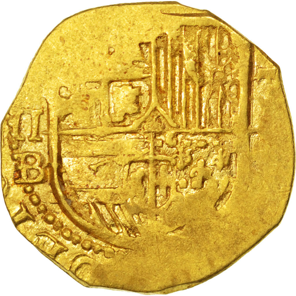 Spain, 2 Escudos, Sevilla, EF(40-45), Gold, 6.77