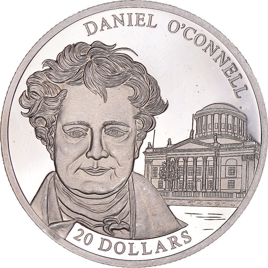 Coin, Liberia, 20 Dollars, 2002, O'Connell, MS(63), Silver