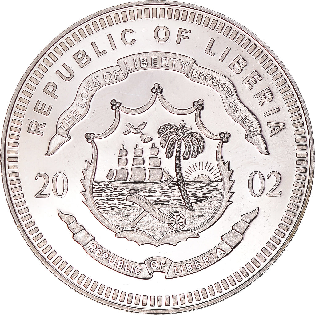 Coin, Liberia, 20 Dollars, 2002, O'Connell, MS(63), Silver