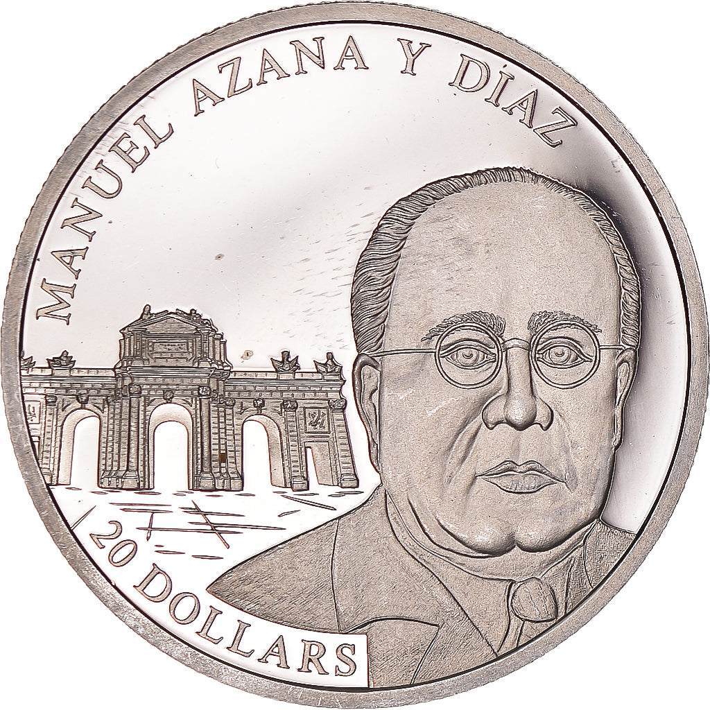 Münze, Liberia, 20 Dollars, 2002, UNZ, Silber