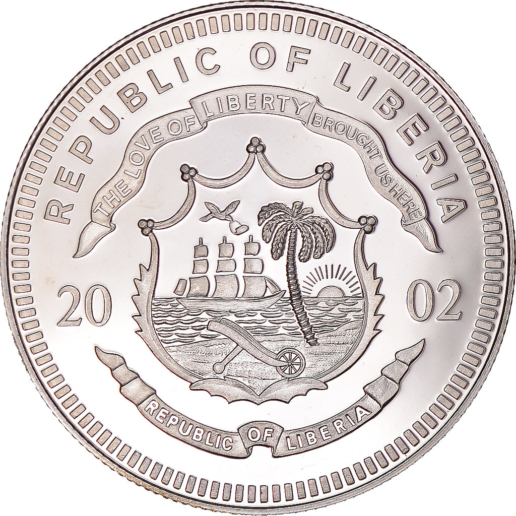 Münze, Liberia, 20 Dollars, 2002, UNZ, Silber