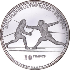 Coin, CONGO, DEMOCRATIC REPUBLIC, 10 Francs, 2000, MS(63), Silver, KM:48