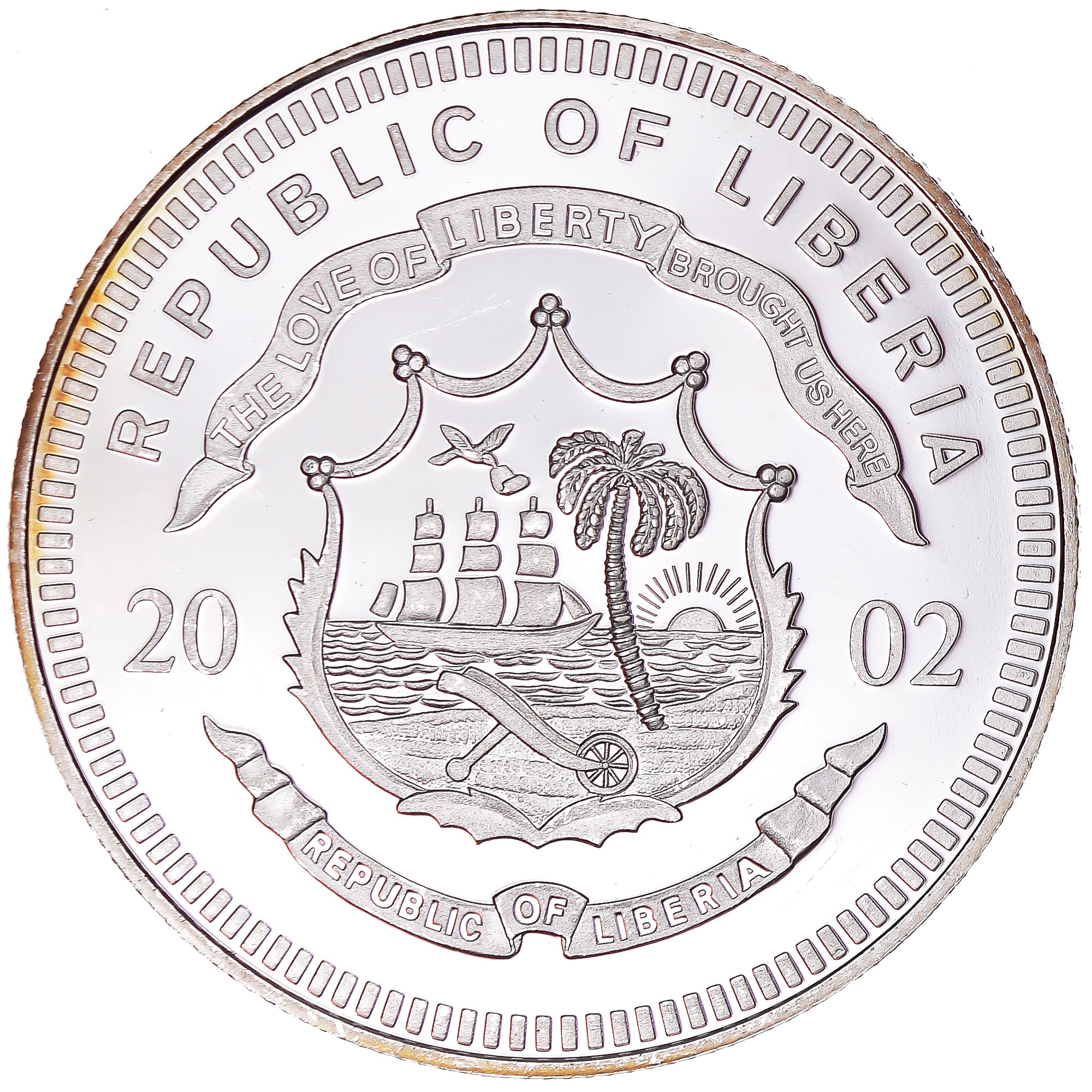 Münze, Liberia, 20 Dollars, 2002, Konrad Adenauer, UNZ, Silber