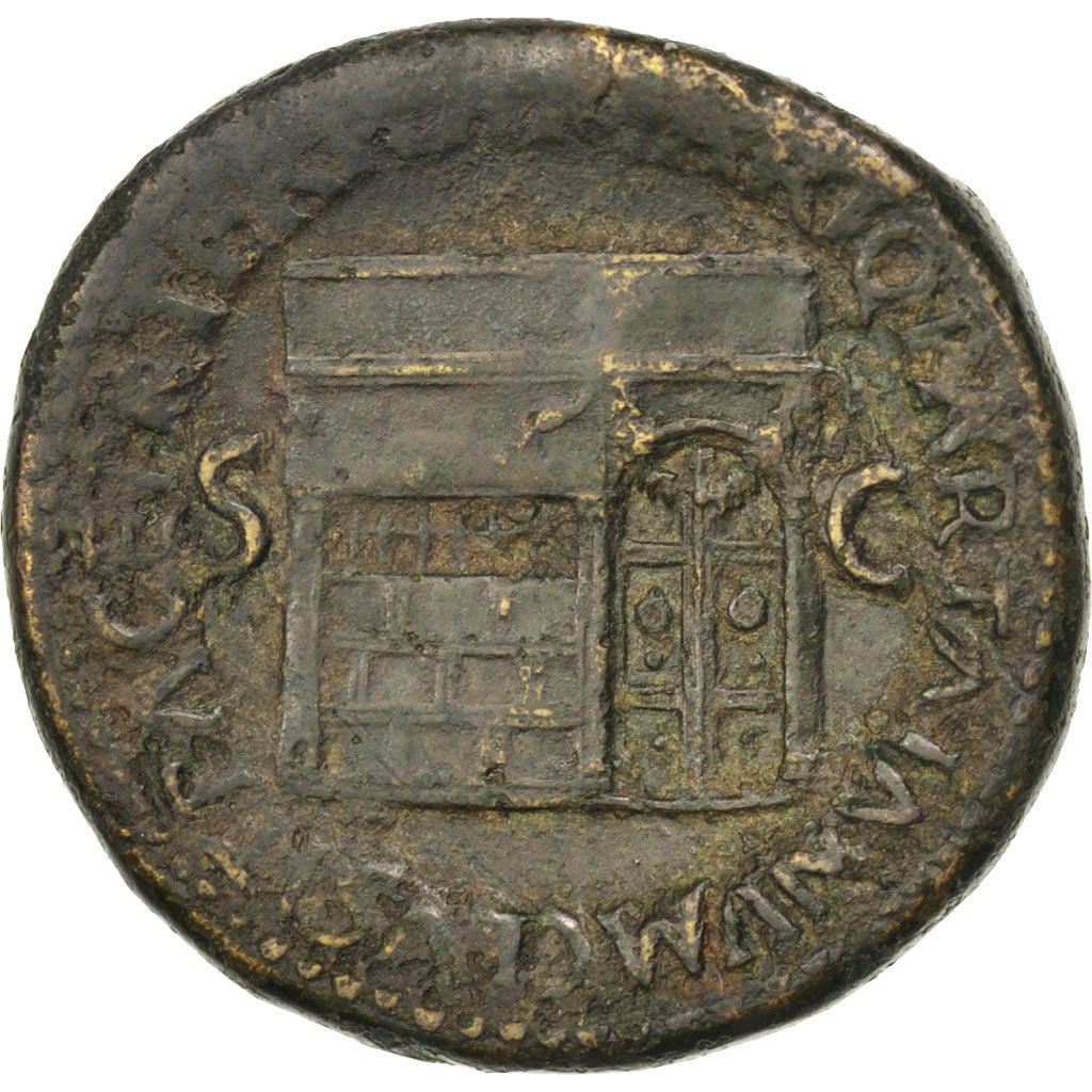 Nero, Sestertius, Rome, EF(40-45), Bronze, RIC #264, 28.70