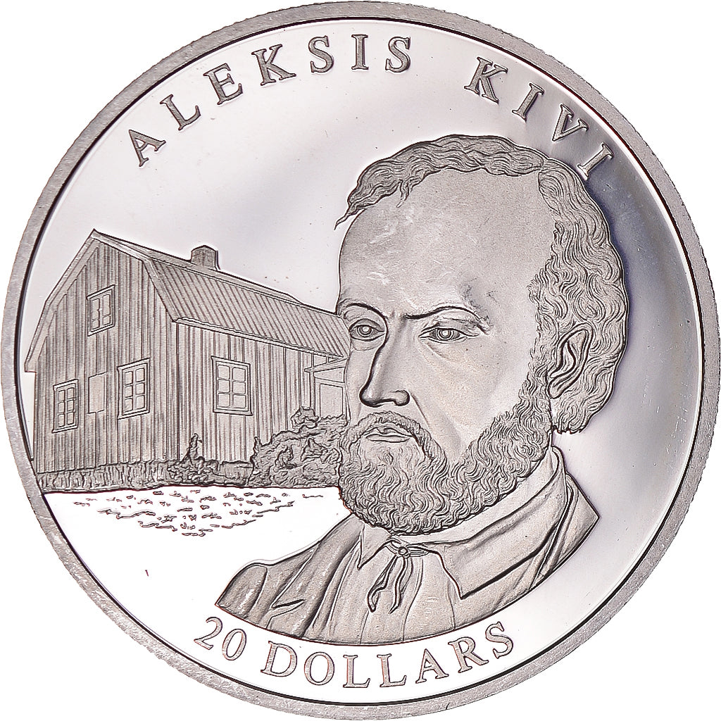 Munten, Liberia, 20 Dollars, 2003, A. Kivi, UNC-, Zilver