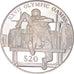 Münze, Liberia, Olympic Games, 20 Dollars, 2000, Hurdler, UNZ, Silber, KM:486