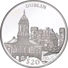 Coin, Liberia, 20 Dollars, 2000, Dublin, MS(63), Silver