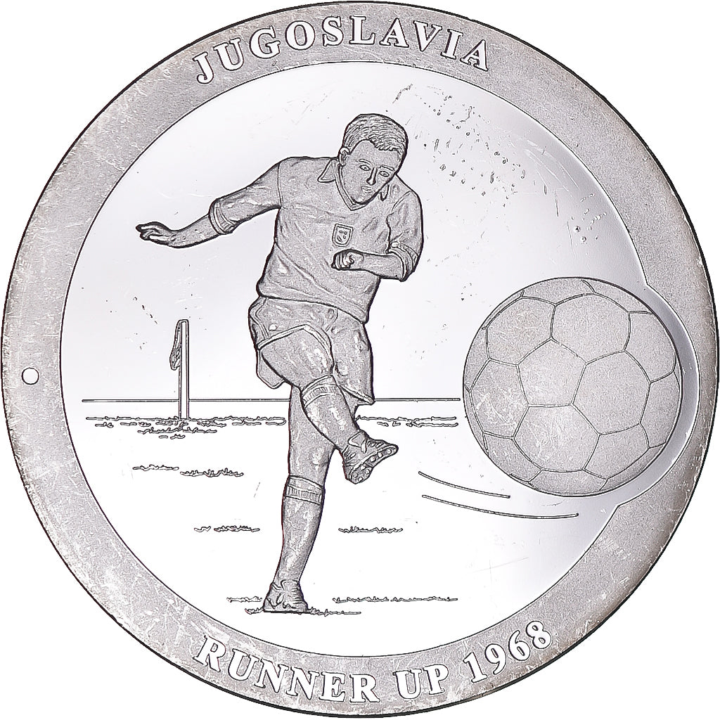 France, Medal, European Cup 1968, 2000, Jugoslavia, MS(63), Silver