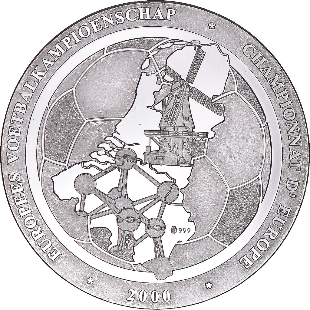 France, Medal, European Cup 1968, 2000, Jugoslavia, MS(63), Silver